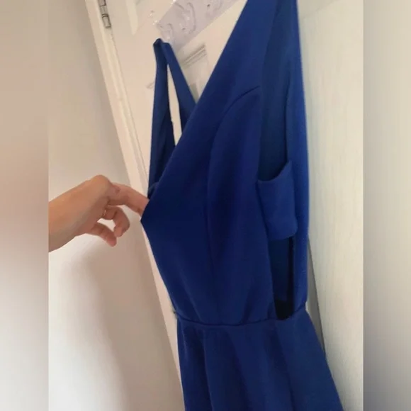 Navy blue beautiful night dress - Picture 2 of 2